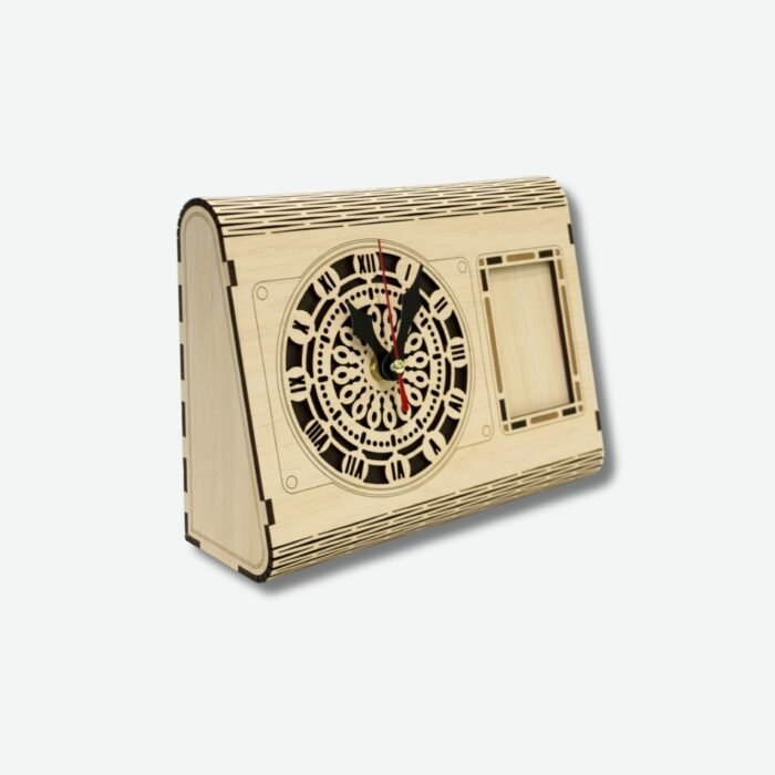 Big Ben-Inspired Wooden Clock – Roman Numeral Dial & Trapezoidal Design