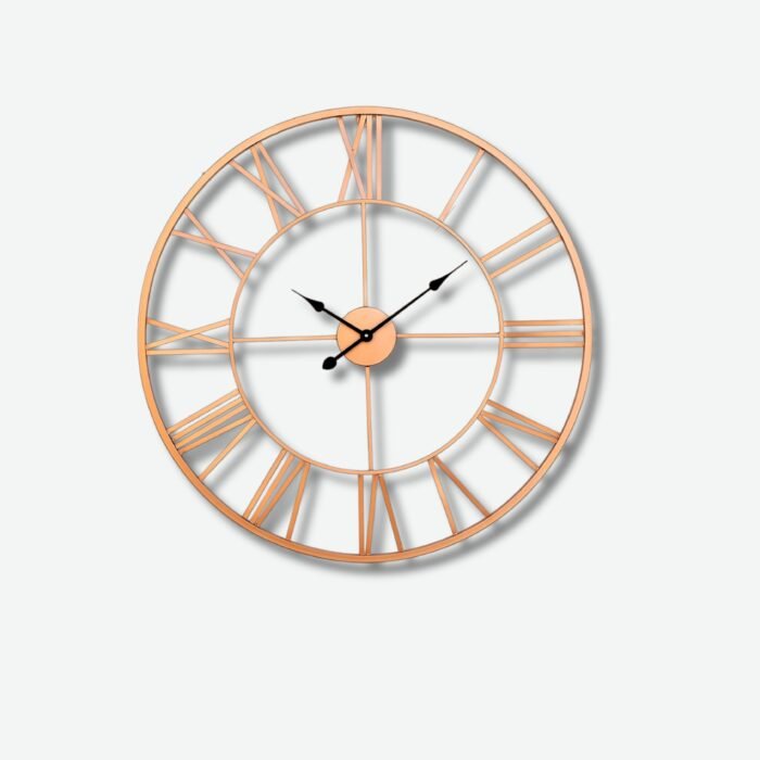 Lattice Numeral Wooden Wall Clock