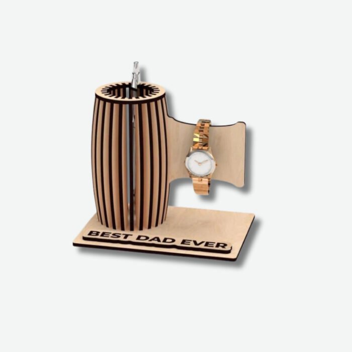 Wooden Watch & Accessory Stand